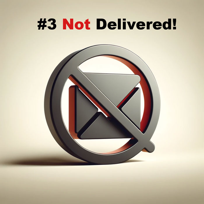 not delivered email delivery issues